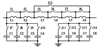 圖7  SSB天調(diào)電容、電感網(wǎng)絡(luò)